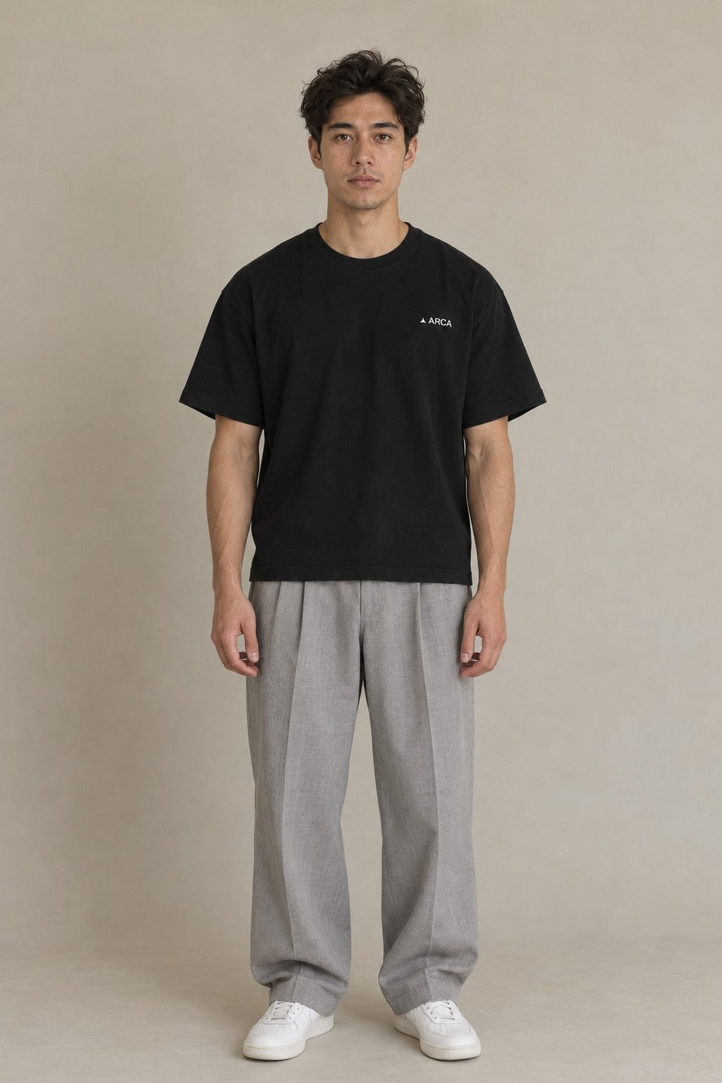 404: Fairway Not Found T-Shirt in Black, front view on model